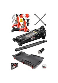 Resim Deko Dk30bj Oto Tamir Garaj Seti 3ton Düşük Profil Kriko + Tamirci Kızağı + 3ton Sehpa Kriko + Bijon 