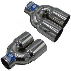 Resim Çiftli 3MM M Model Krom Egzoz Ucu 76×100 800-010LR 
