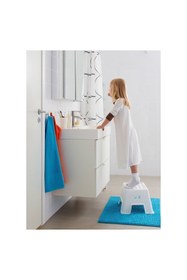 Resim IKEA Tabure Basamak Kaymaz Taban 44x35x25cm Maks. Yük: 100 Kg Beyaz 
