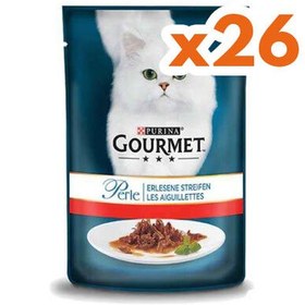 Resim Gourmet Perle Izgara Sığır Etli Yaş Kedi Maması 85 Gr - 26 Adet 
