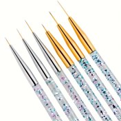 Resim 1 set of nail art brushes, nail gel brush set, thin nail art brushes 