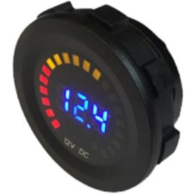 Resim Arduino Voltmetre Pano Tip Akü Göstergeli 28mm 6-32v 