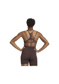 Resim Earstr/black/prınt Adidas Kadın Koşu - Yürüyüş Sporcu Sütyeni Bra Opt Aop Ls B Kf5702 Kahverengi 