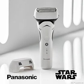 Resim Panasonic Elektrikli Tıraş Makinesi, Special Edition Star Wars Stormtrooper Tasarım, 3 Bıçaklı Kesme Sistemli Islak Kuru Erkek Tıraş Makinesi ve Açılır Düzeltici - ES-SWLT2W 
