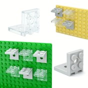 Resim 50 adet Braket Yapı Blokları 2X2-2X2 2 Delikli Braket Aksesuarları Yapı Blokları Duvar Parçaları Eğitici Teknoloji Oyuncakları 3956 ile Uyumlu 