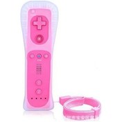 Resim Mufunye Wii/wiiu İçin Pembe Sağ El Kolu - Dahili Hızlandırıcı İçeren 2'li Kolu + Silikon Kaplama - Oyun Kontrolcüsü 