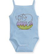 Resim Angemiel Erkek Bebek Askılı Zıbın Atlet Mavi B0137MDBBKEAZE 