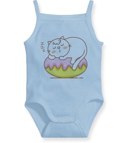 Resim Angemiel Erkek Bebek Askılı Zıbın Atlet Mavi B0137MDBBKEAZE 