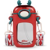 Resim Diller Tritan Pipetli Matara 400 ml Kırmızı 