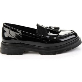 Resim Siyah Kadın Loafer Ayakkabı K01823060898 