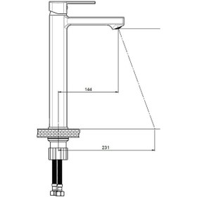 Resim Gpd Pedra Set Üstü Lavabo Bataryası Siyah Msl160-S 