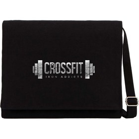 Resim Crossfit Iron Siyah Kanvas Postacı Çantası - Siyah 