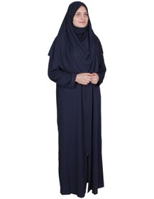Resim Zehranaz Namaz Elbisesi Lacivert Fermuarlı Namaz Elbisesi Lacivert 