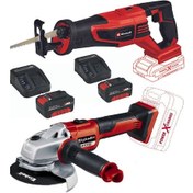Resim Einhell TE-AP 18/28 bl Tilki Kuyruğu + Axxio 125 MM Taşlama + 2 x 4.0ah 