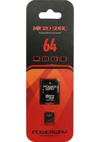 Resim Powerway 64 Gb Micro Sd Hafıza Kartı 