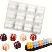 Resim Silikon Mousse Kek Kalıpları 12 Bölme - Küçük Küp 3D Fırın Tepsileri Düğün, El Yapımı Sabun, Kendin Yap Mumlar İçin - Çeşitli Dikdörtgen Şekil, El İşi Silikon Mutfak Malzemeleri 