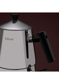 Resim Hisar Heybeli Plus Maxi Çelik Çaydanlık Siyah Inox 