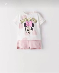 Resim minibabystore Minnie Kız Bebek Alt Üst Takım 