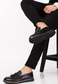 Resim maximoda Hakiki Deri Erkek Loafer Ayakkabı 