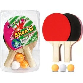 Resim Büro Ev Ofis Masa Tenisi Spor Keyfi İçin Mini Masatenisi El Raketi Seti 