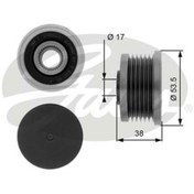 Resim Gates-Oap7081 Alternatör Rulmani Vivaro Movano 1.9Dti ( Ici Ina 514629660 