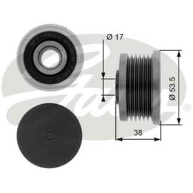 Resim Gates-Oap7081 Alternatör Rulmani Vivaro Movano 1.9Dti ( Ici Ina 514629660 