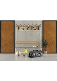 Resim Ayakkabılıklı 4 Ayaklı Tek Taraflı Bank, Kanca Şeritli Bank, 7 Kanca, 150x43x170 Cm, Spor Bankı 