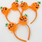 Resim 1 Adet Halloween Balkabağı Baş Bandı - Turuncu & Siyah Parti Saç Bandı Jack-O' Fenerler ile, Kadınlar için Hafif Kostüm Aksesuarı, Halloween Parti Süslemeleri, Günlük veya Halloween Etkinlikleri için Kolay Giyilebilir Halloween Parti Şapkası, Bayramlık Başlık, Festiv Tasarım, Dayanıklı Bandana, Tatil Başlığı, Tatil Alışverişçileri 