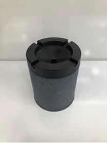 Resim KMS Kumsar Gri Özel Desenli Kül Tablası Metal Kokusuz Küllük 