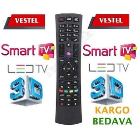 Resim Vestel Uyumlu 40Fa7100 Led Tv Televizyon Kumandası 
