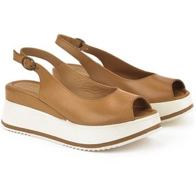 Resim Ziya, Kadın Hakiki Deri Topuklu Sandalet 151992z50000 Taba 151992z50000 320 Taba 