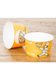 Resim Yücecup Kraft Kağıt Şeffaf Kapaklı Çorba Kasesi - 14 Oz - 420 Ml. - 500 Adet / Koli 