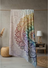 Resim Dijital Baskı Plaj Deniz Havlusu Modern Desenli Peştamal 80x160 Cm Hvl0060 Renkli 