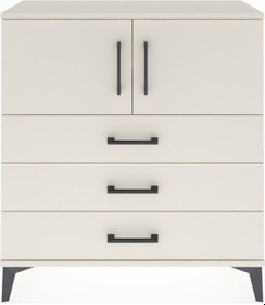 Resim Arges Şifonyer 2 Raflı 3 Çekmeceli 2 Kapaklı 88x30x96 Aytaşı-aytaşı Aytası 