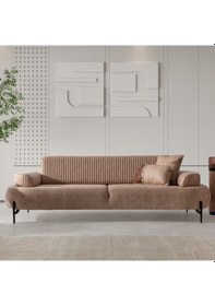 Resim Cross Üçlü Salon&oturma Odası Kanepe - Krem 