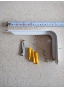 Resim Dirilyapımarket 130X200 Mm Beyaz Raf Altı - Destek 4 Adet + Dübel Vida 