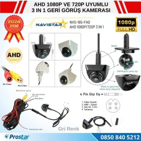 Resim Navistar Ayarlanabilir Başlıklı AHD 1080P ve 720P Çevrilebilir 170 Derece Geniş Açılı Geri Görüş Kamerası 