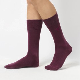 Resim Colorcool Bordo Düz Renk Merserize Çorap 