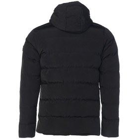 Resim Sivaist Erkek Siyah Su Ve Rüzgar Geçirmez Kapüşonlu Kalın Içi Kürklü Şişme Kaban&Mont-Siyah 