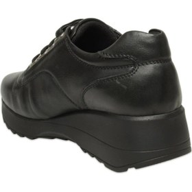 Resim Mammamia D25ka-3535 Siyah Hakiki Deri Cırtlı Anatomik İç Taban Kadın Casual Ayakkabı SİYAH DERİ 