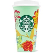 Resim Starbucks Yeniden Kullanılabilir Plastik Sıcak-Soğuk İçecek Bardağı - 473 ml 