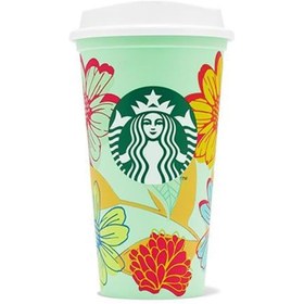 Resim Starbucks Yeniden Kullanılabilir Plastik Sıcak-Soğuk İçecek Bardağı - 473 ml 