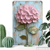 Resim 2D Düz, 1 Adet Vintage Hortensia Demir Duvar Dekoru - Eskitme Mavi Ahşap Tasarımlı Shabby Chic Rustik Metal Tabela, 20.32x30.48 cm, Ev Ofis Yatak Odası için Kolay Kurulum, Mükemmel Tatil Hediyesi, Yatak Odası Duvar Dekoru, Çiçek Deseni, Yüksek Kalite Bitiş, Dekoratif Plaket, Hediye Alıcılar İçin, 2D Düz 
