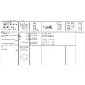 Resim Goet68357060g - Segman 80.5mm 040 Uno 70 Tempra Tıpo Slx 1.4 1. 