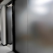 Resim 1 Rulo 3D Statik Yapışkan Buzlu Cam Filmi - Gri Vinil Gizlilik Pencere ve Kapı Örtüsü, 5mil Kalın Çağdaş Tasarım için Banyo, Ofis, Sürgülü Kapılar - Kolay Kurulum & Çıkarma, İz Bırakmaz, Banyo Dekoru 