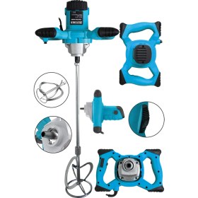 Resim Steiner Germany Technology MVI-3000 Watt Bakır Sargı 6 Kademeli Alçı Boya ve Harç Karıştırıcı Mikser 