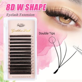 Resim JB JEYELABEAU Tanrıça 8DW Şekil Kirpik Uzatma - Çift Katmanlı 4DW Kirpikler, 8D Önceden Yapılmış Hacim Fan Sahte Kirpikler, Anime Tarzı, Küme ve Kabarık Tasarım, 0.07mm Kalınlık, D Curl, 6-15mm Uzunluk, Başlangıç Seviyesi, 2009'dan Beri Profesyonel Kirpik Üretimi, Kirpik Uzatma|Anime Tarzı Kirpikler|Kabarcık Dokulu, Kirpik Uzatmaları 