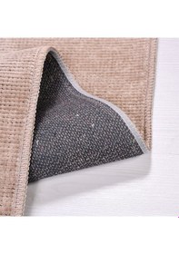 Resim Çam Halı Crea Decolux Azade 8201 Bej Özel Kaymaz Tabanlı Pamuk Dokuma Kilim - 80x150 