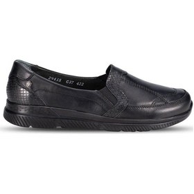 Resim Forelli 29415-g Dılmen Kadın Siyah Deri Ayakkabı Siyah 