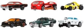 Resim Hot Wheels 1:64 ölçekli metal oyuncak araba ve kamyonlar, özel süslemelere sahip 6'lı HW Legends araç seti (Stiller çeşitlilik gösterebilir), JBY78 